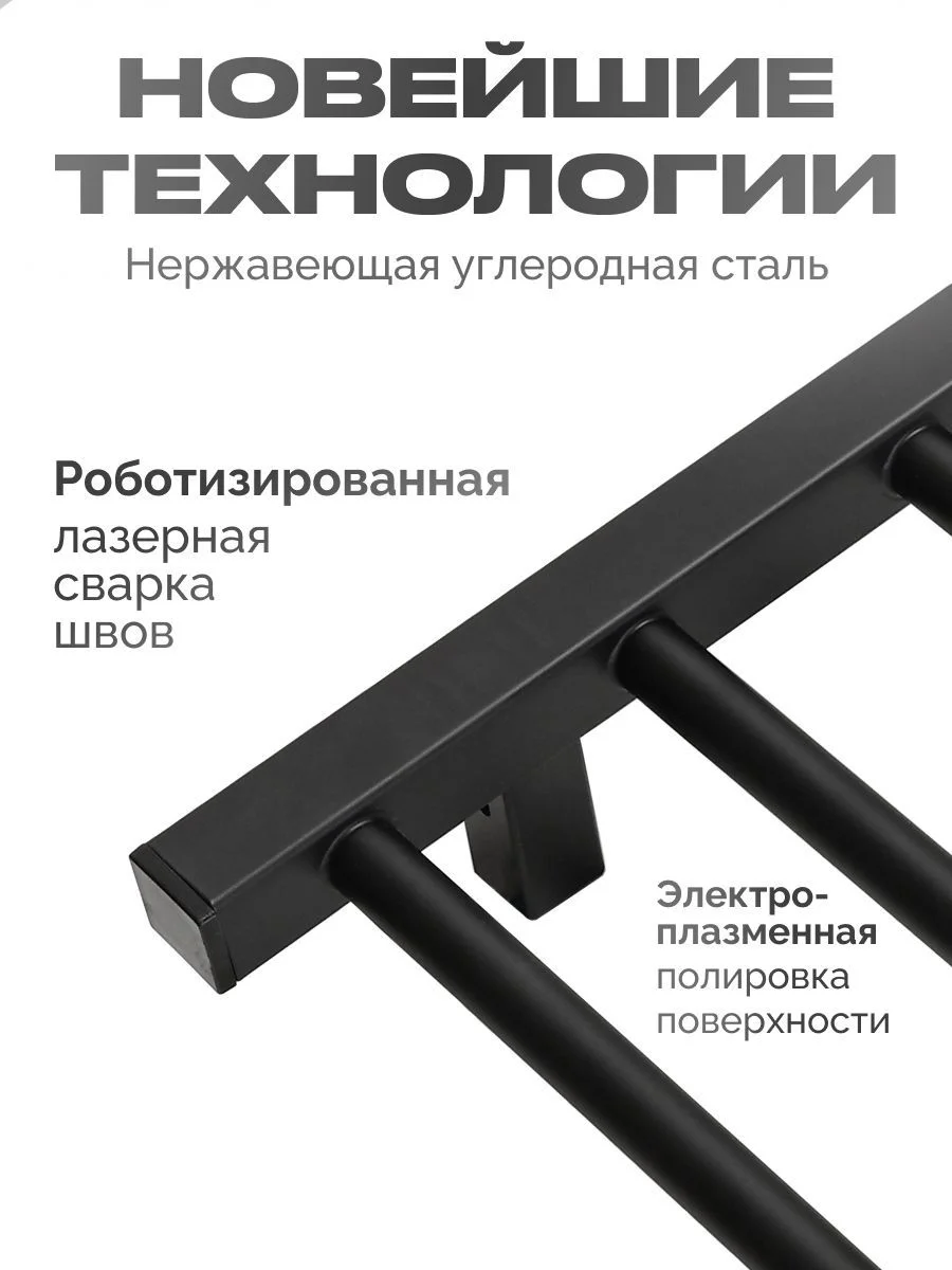 Белый полотенцесушитель электрический 800х500