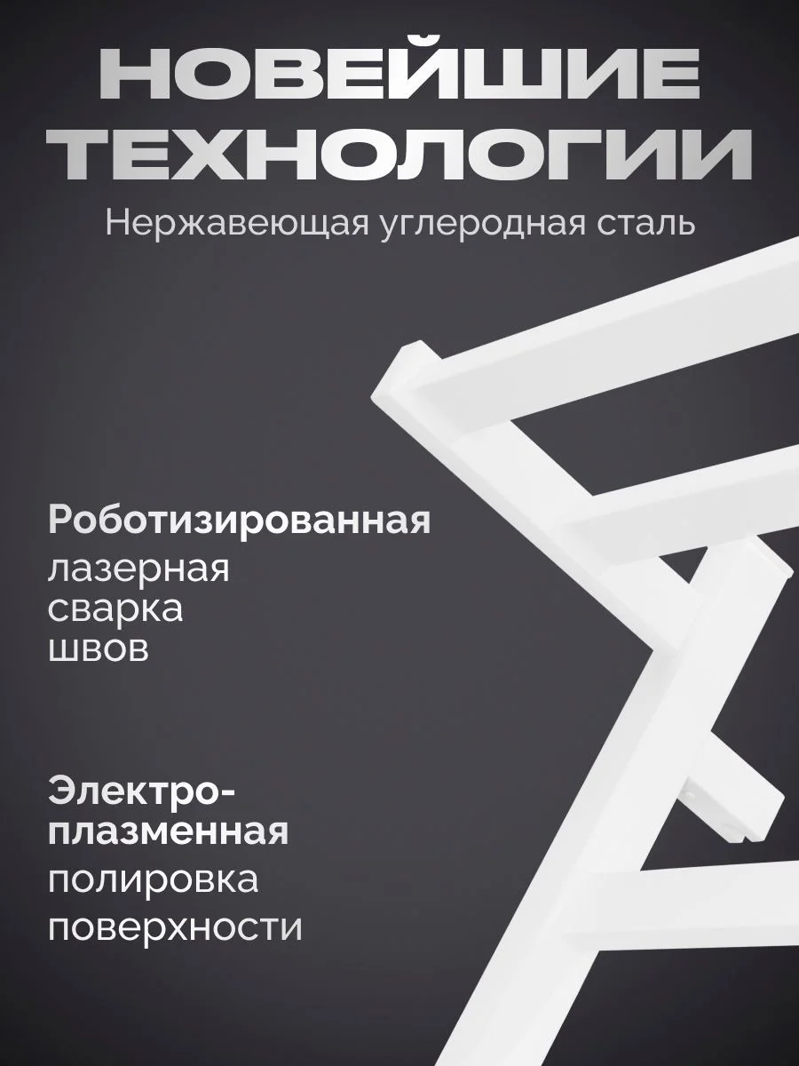 Белый полотенцесушитель электрический с полкой