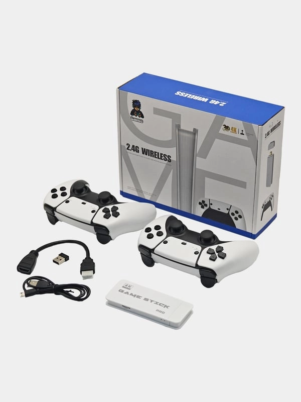 Игровая приставка Game Stick M15 128GB, для телевизора, 4k Ultra HD, 30000 ретро игр