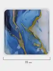 Магниты квадратные Brauberg Glass, 272512, магнитики на холодильник, для доски, набор 6 шт