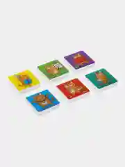 Магниты квадратные Brauberg Kids, 272514, магнитики на холодильник, для доски в школу 6 шт