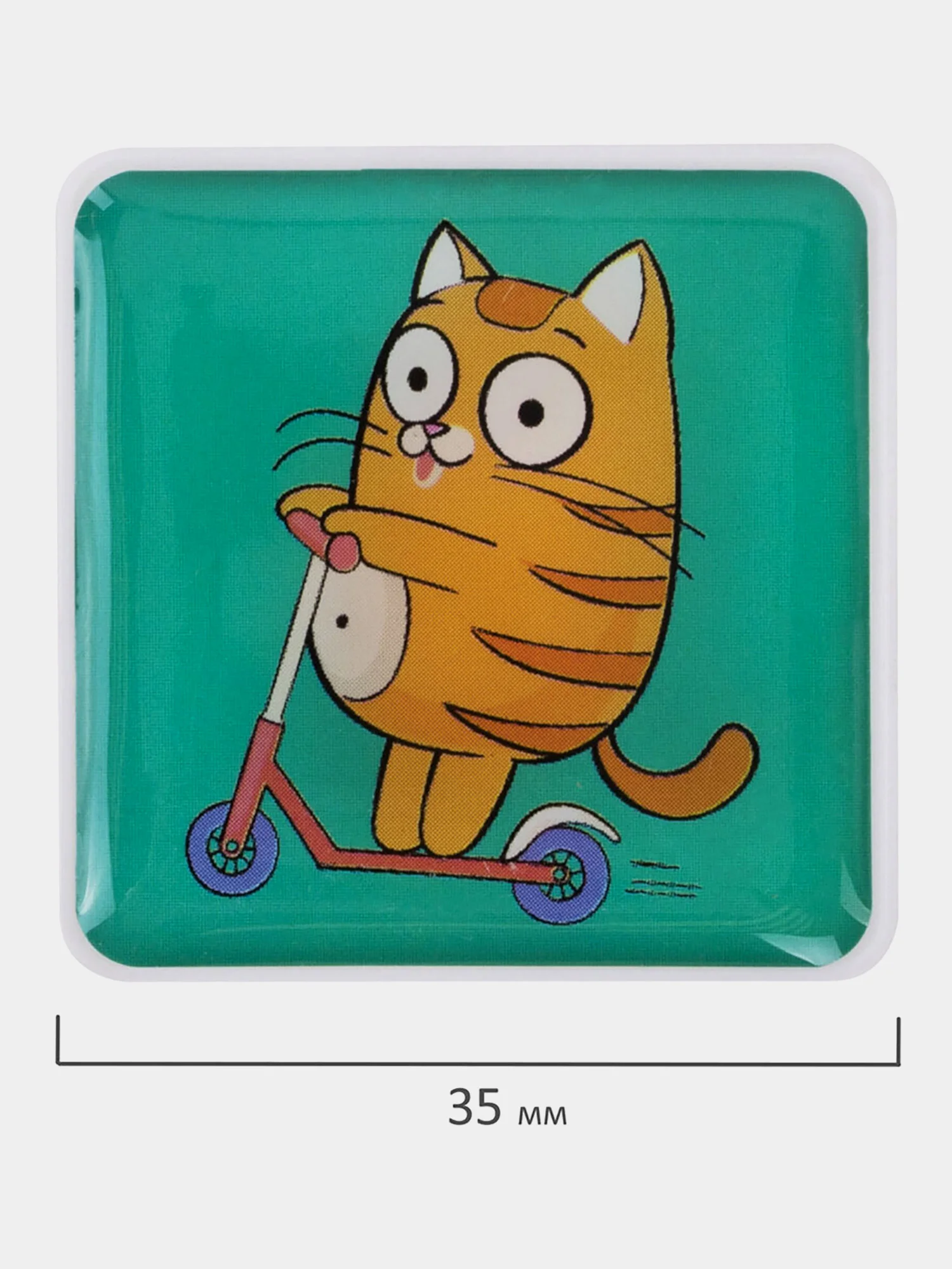 Магниты квадратные Brauberg Kids, 272514, магнитики на холодильник, для доски в школу 6 шт