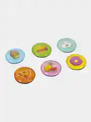 Магниты круглые Brauberg Kids, 272515, магнитики на холодильник, для доски в школу 6 шт