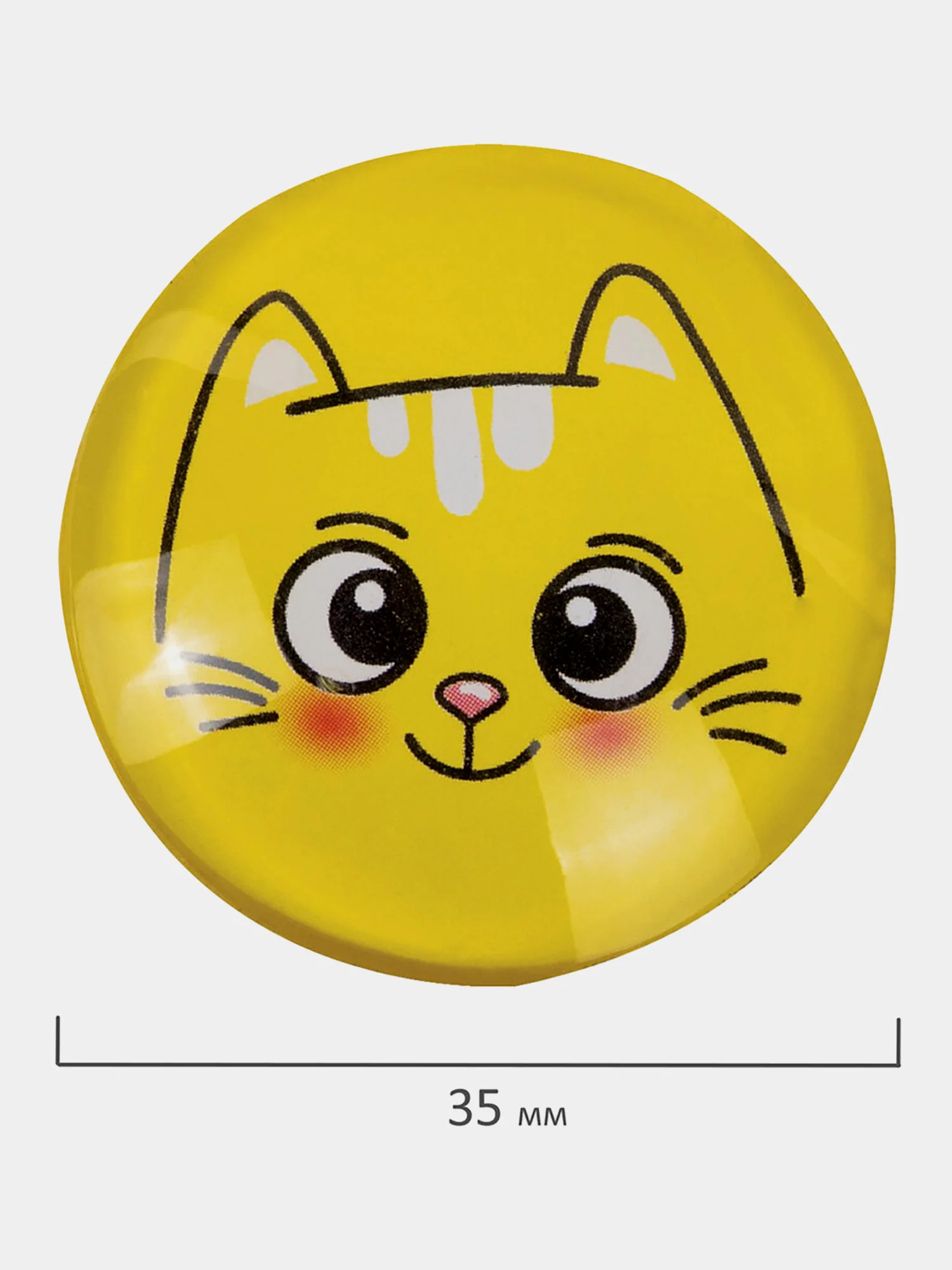 Магниты круглые Brauberg Kids, 272516, магнитики на холодильник, для доски в школу 6 шт