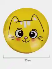 Магниты круглые Brauberg Kids, 272516, магнитики на холодильник, для доски в школу 6 шт