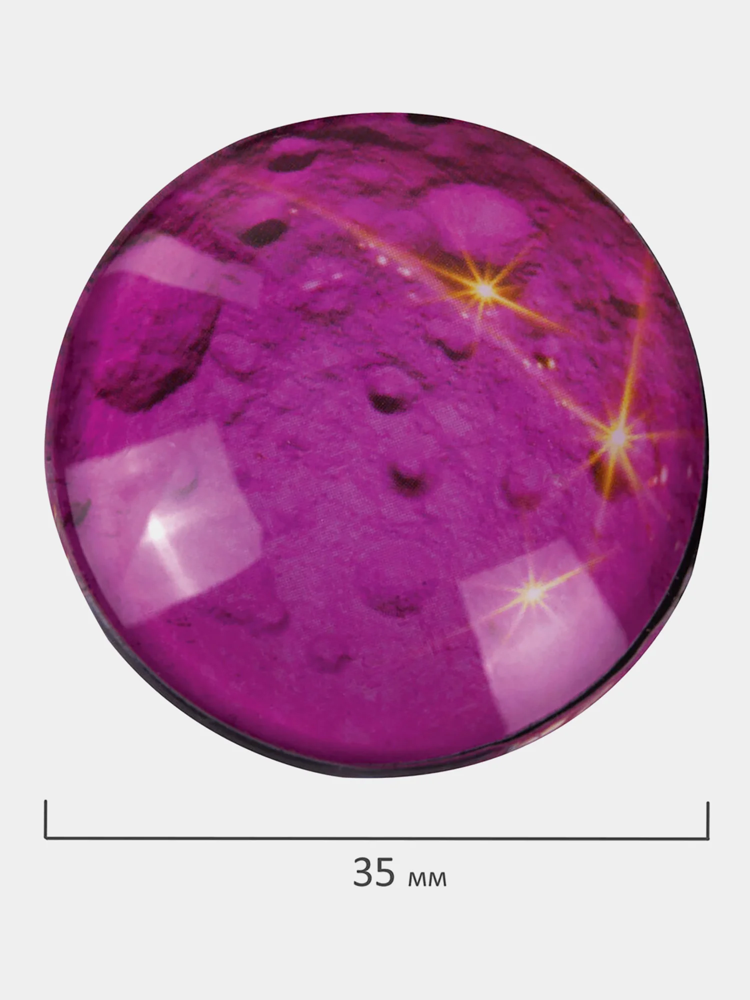 Магниты круглые Brauberg Glass, 272517, магнитики на холодильник, для доски, набор 6 шт