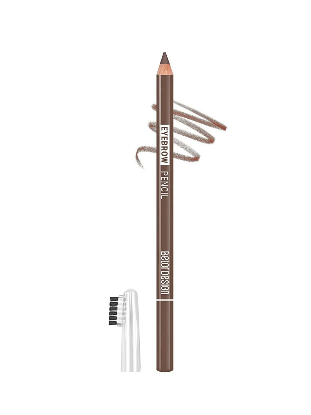 Карандаш косметический для бровей Belor Design, с щеточкой, 1.3 г