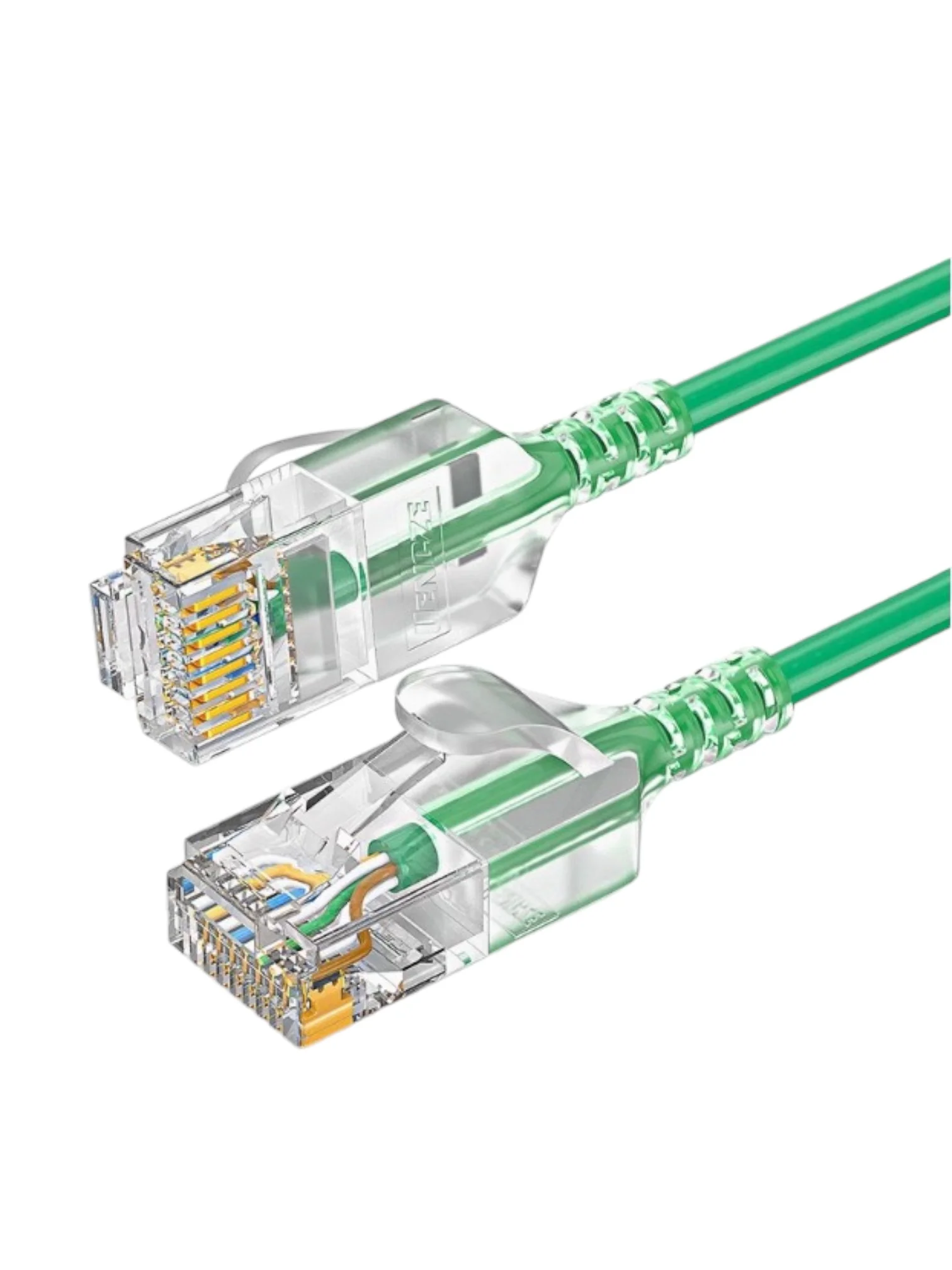 Зеленый кабель патч-корд LAN 25 см