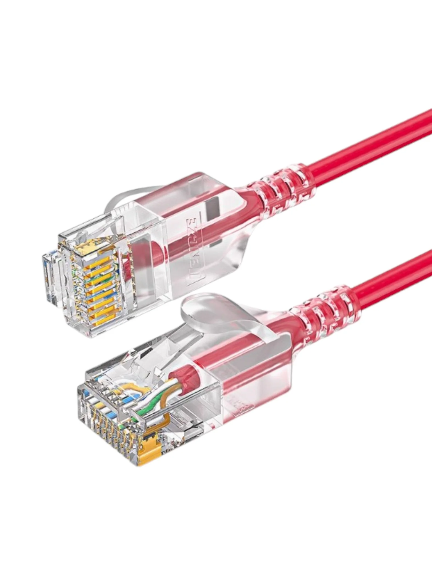 Розовый кабель патч-корд LAN 25 см