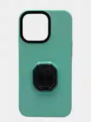 Бирюзовый чехол с держателем для iPhone 13 Pro