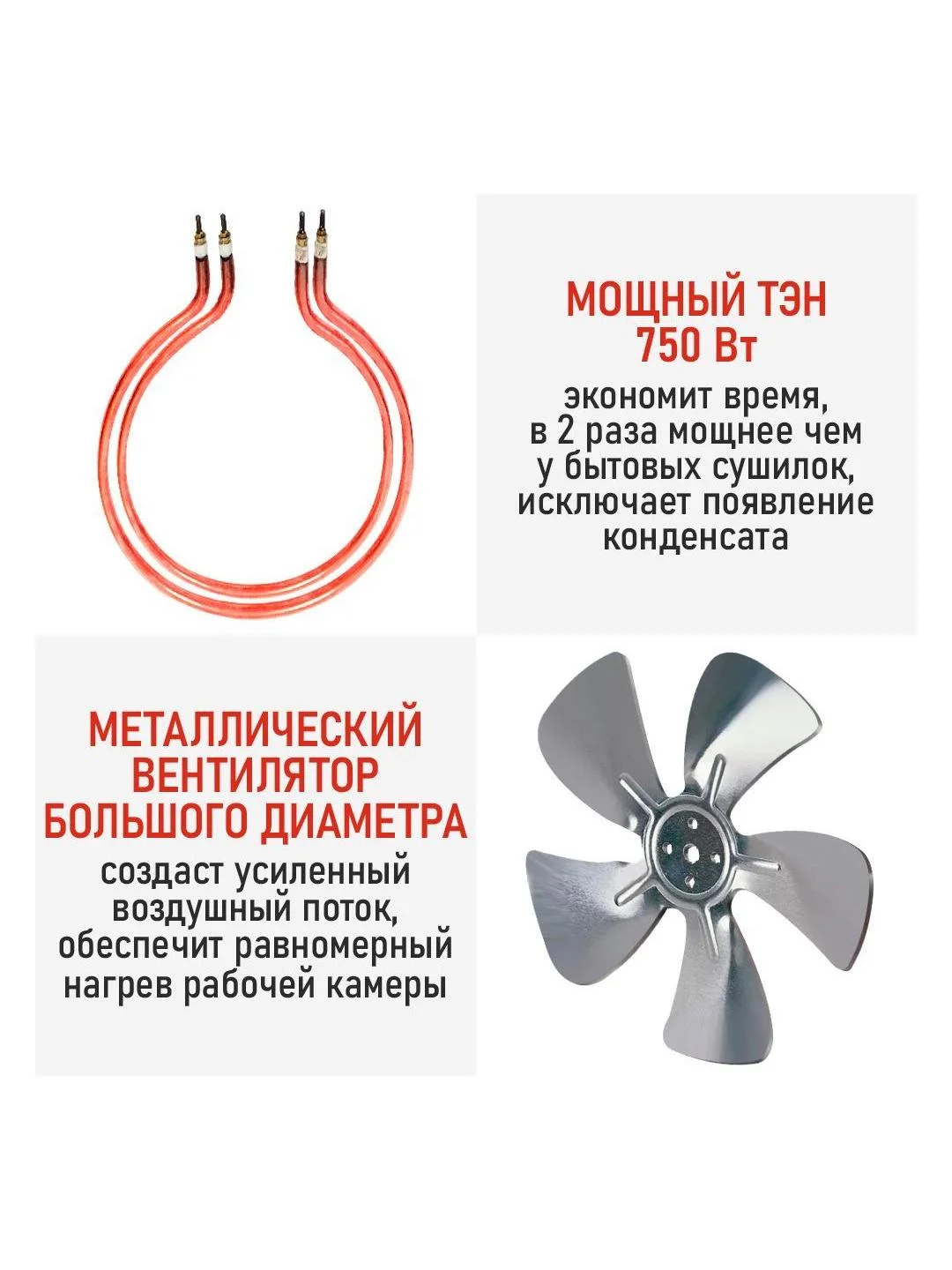Профессиональная электросушилка с горизонтальным обдувом CHEF PRO CF-FD804A 8 поддонов