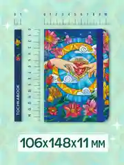 Темно-синий блокнот в точку А6 Tochkabook Mini, 64 листа. Проф-Пресс