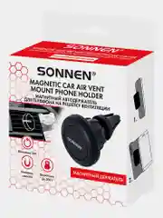 Держатель для телефона в машину Sonnen, 354923, фиксатор магнитный на решетку для авто