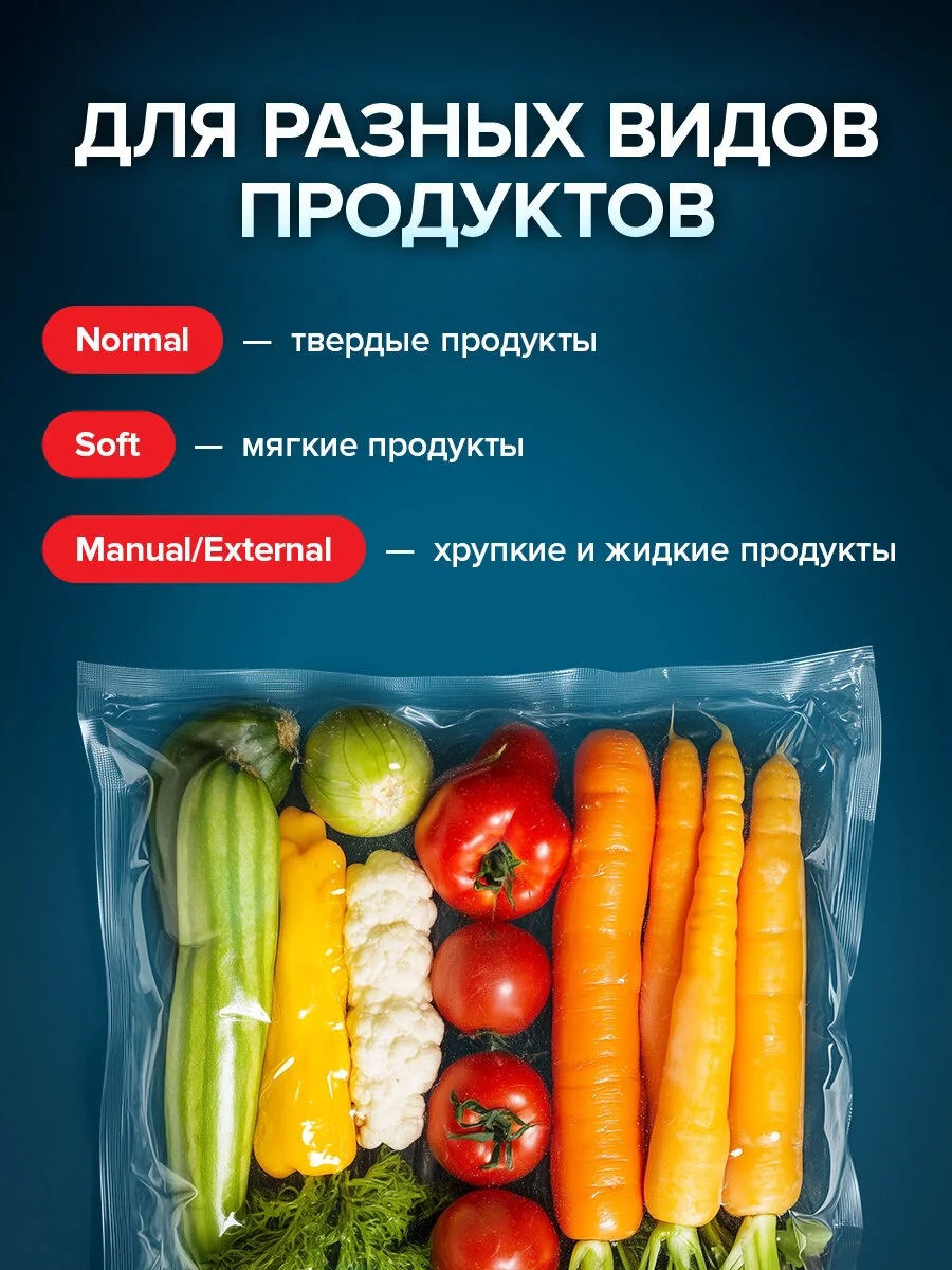 Вакууматор  Sonnen, 456338, вакуумный упаковщик 3 режима тачпад резак, 95Вт, пайка до 30см