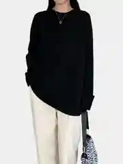 Черный лонгслив женский