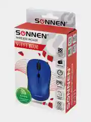 Мышь, мышка беспроводная для компьютера и ноутбука Sonnen, 4 кнопки, оптическая, 513519