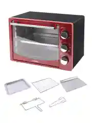 Бордовый духовой шкаф LUMME LU-EO1714B/ 1600 Вт/ Объем: 23 л/ Конвекция/ 5 режимов работы