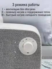 Белый тепловентилятор STINGRAY ST-FH1053A белый жемчуг