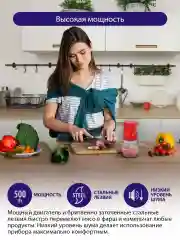 Красный измельчитель LUMME LU-KP1846A красный рубин