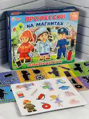 Развивающая игра на магнитах Изучаем Профессии Доктор Повар