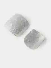 Серебряный накладные ногти педикюр