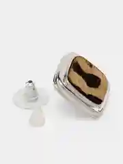 Серебряный серьги леопардовые, плюшевые