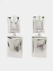 Прозрачный серьги крупные, бижутерия