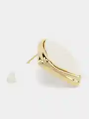 Серебряный серьги крупные, геометрические