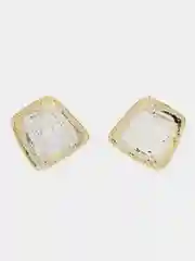 Серебряный серьги крупные, геометрические