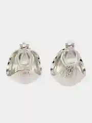 Серебряный вечерние серьги в стиле old money