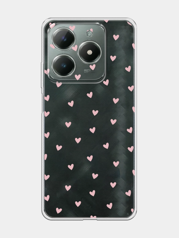Чехол на Realme C61 4G (Global) / Realme C61 4G прозрачный, с принтом, защита камеры