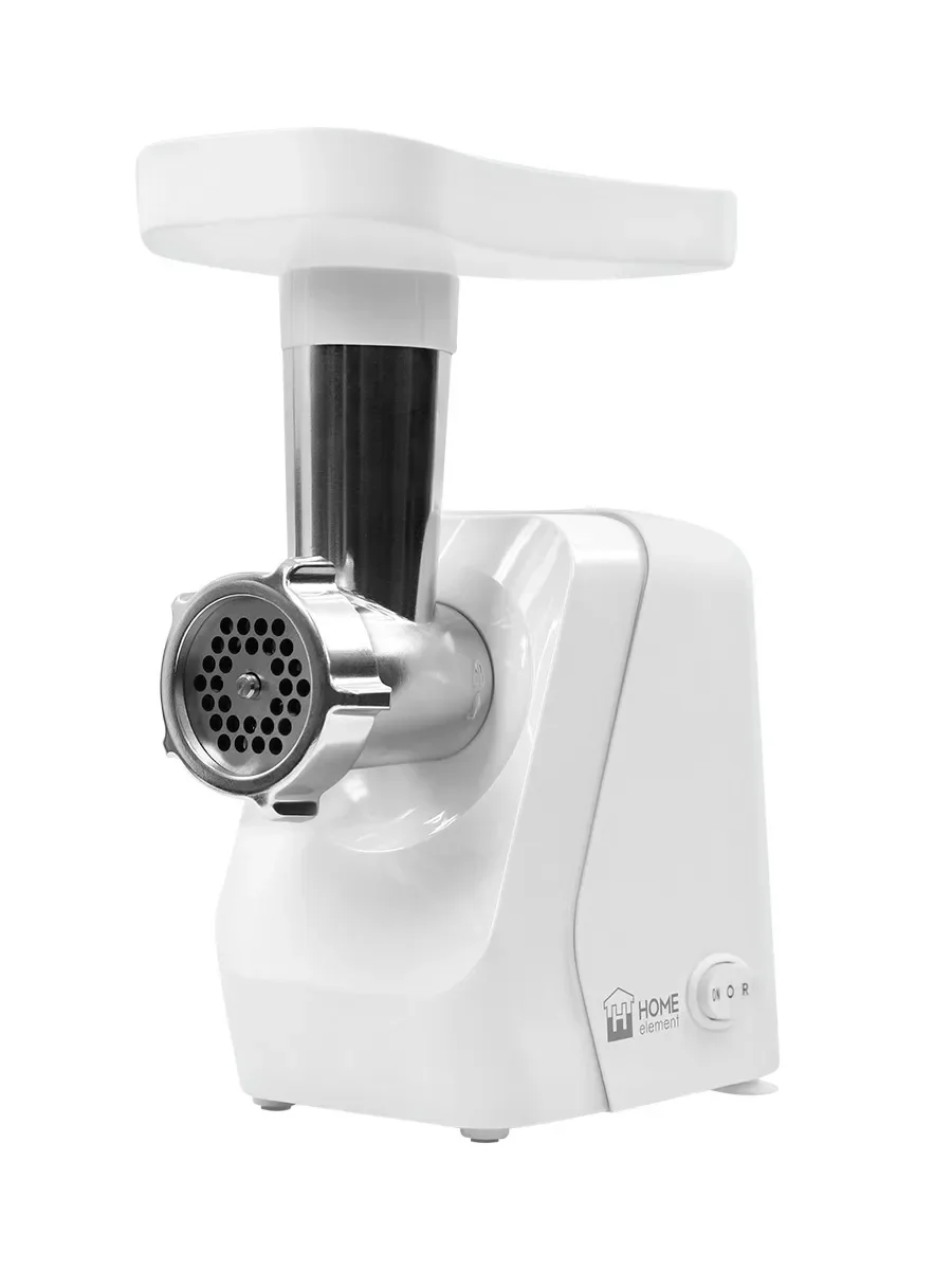 Белый мясорубка электрическая HOME ELEMENT HE-MG606A с реверсом белый жемчуг