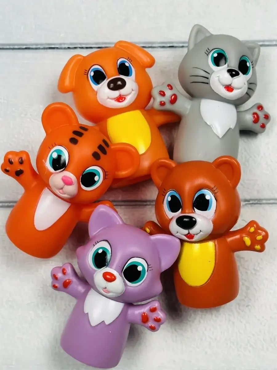 Игрушки из пластизоля пальчиковый театр Животные Капитошка