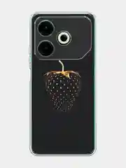 Разноцветный чехол на Tecno Pova 6 Neo / Техно Пова 6 Нео прозрачный, с принтом, защита камеры