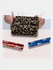 Бумага упаковочная для подарков, новогодняя 3 штуки "Хmas Pattern", Золотая Сказка, 591935