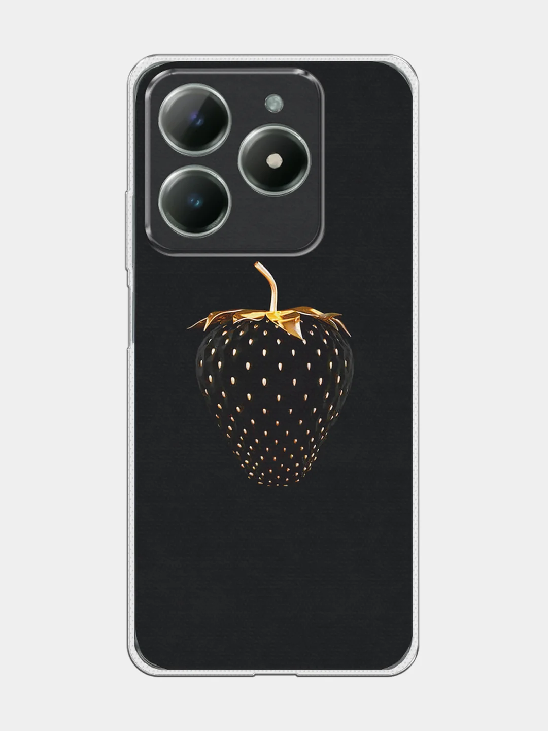 Разноцветный чехол на Realme C61 4G (Global) / Realme C61 4G прозрачный, с принтом, защита камеры