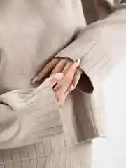 Бежевый костюм женский теплый