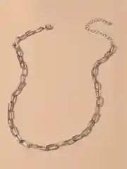 Серебряный чокер "Цепь" на шею женская