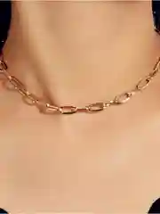Золотой чокер "Цепь" на шею женская