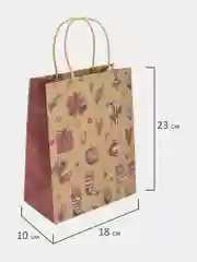 Пакеты новогодние подарочные мужчине, женщине, набор 10 штуки 18x10x23 см Золотая Сказка