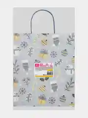 Пакеты новогодние подарочные мужчине, женщине, набор 4 штуки 26x32x13 см Золотая Сказка