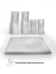 Лежанка для кошек и собак из велюра со съемными чехлами на молнии