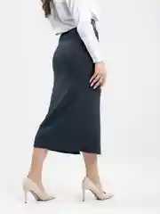 Серый юбка теплая