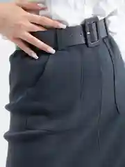 Серый юбка теплая