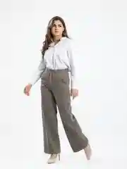 Бежевый меланж брюки женские
