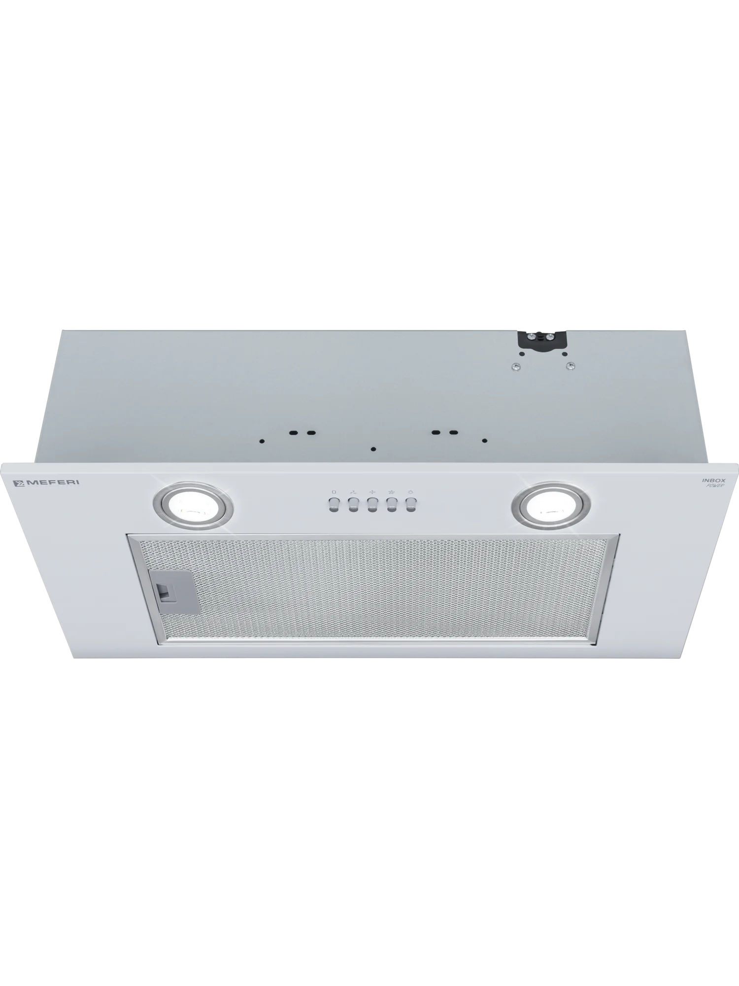Вытяжка для кухни MEFERI INBOX60WH POWER, 60 см, белый, отвод, циркуляция