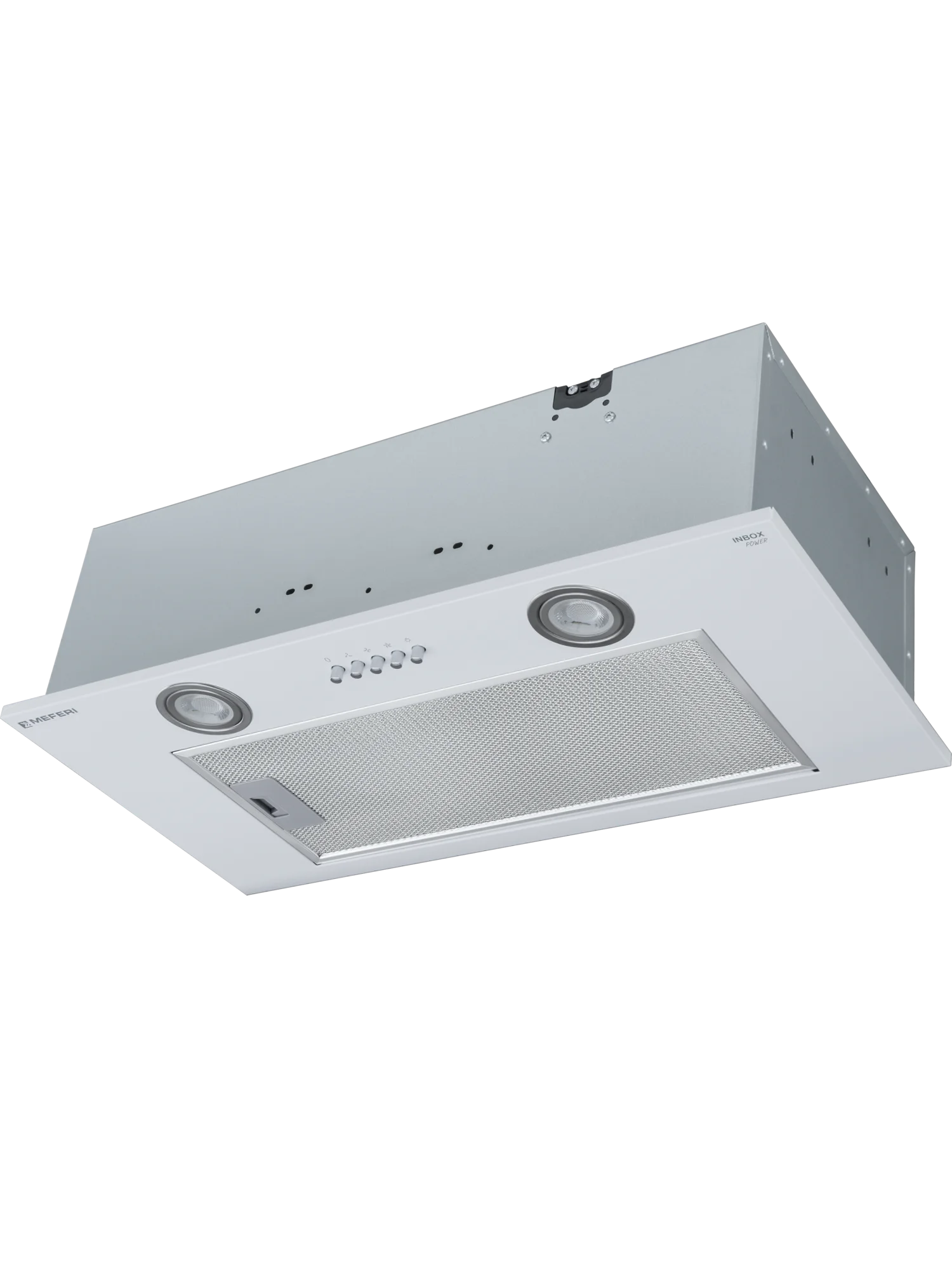 Вытяжка для кухни MEFERI INBOX60WH POWER, 60 см, белый, отвод, циркуляция