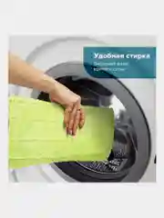 Швабра с флаундером "Любаша", для мытья пола, 40 см, черенок 110 см, микрофибра, 606312
