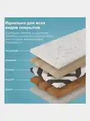 Швабра с флаундером "Любаша", для мытья пола, 40 см, черенок 110 см, микрофибра, 606312