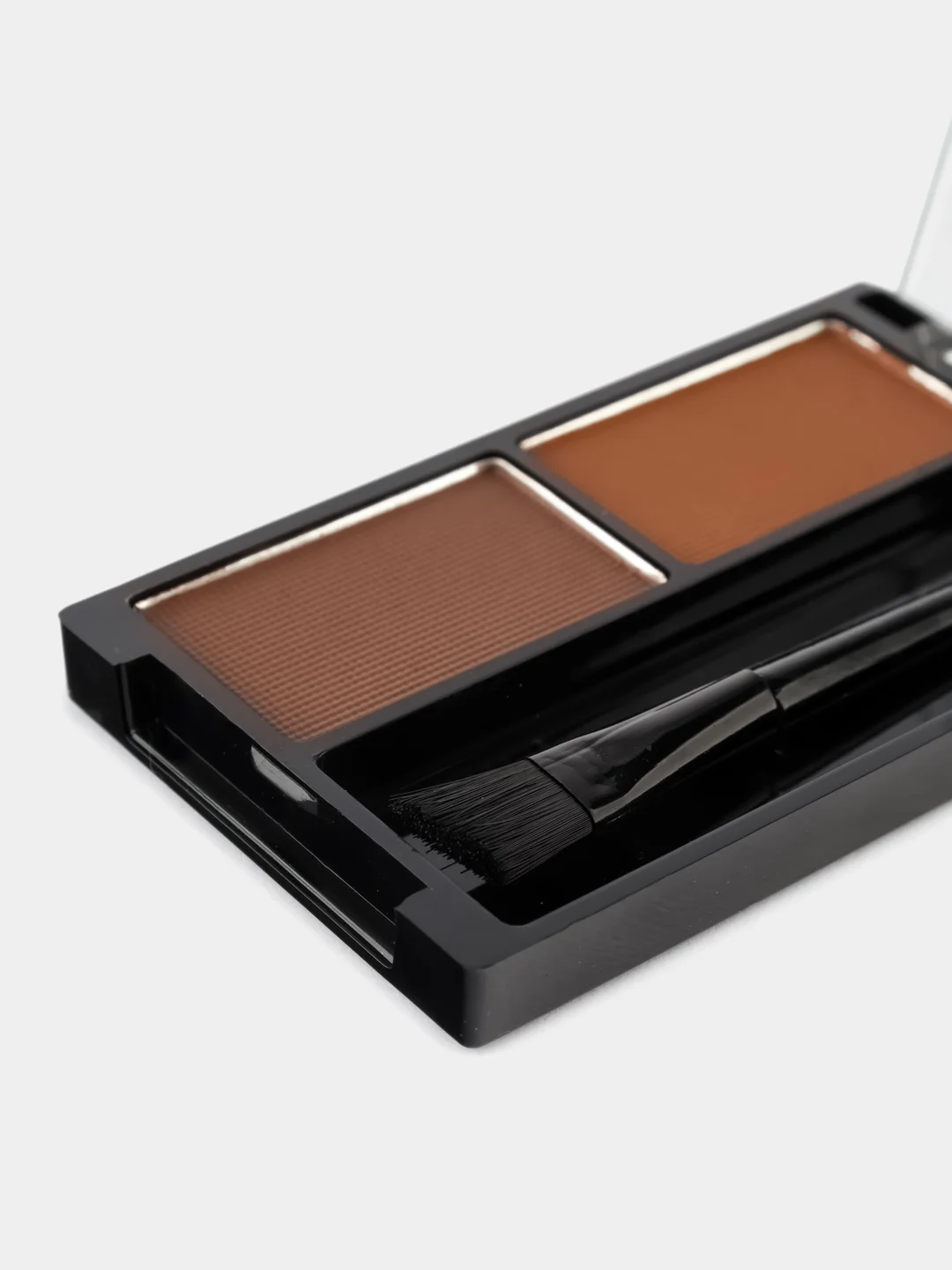 Тёмно-коричневый тени для бровей Kiki eyebrow powder с кисточкой, компактные, стойкие, матовые